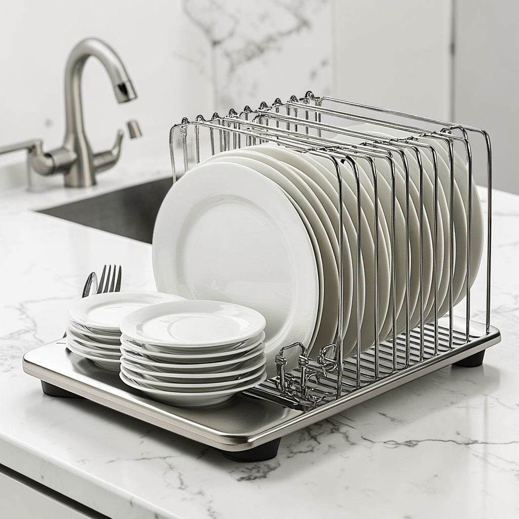 Kfpwz Expandable Stainless Steel Dish Rack