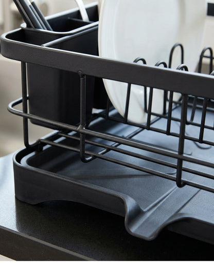 Kfpwz Counter Dish Drying Rack Black Compact 14 in