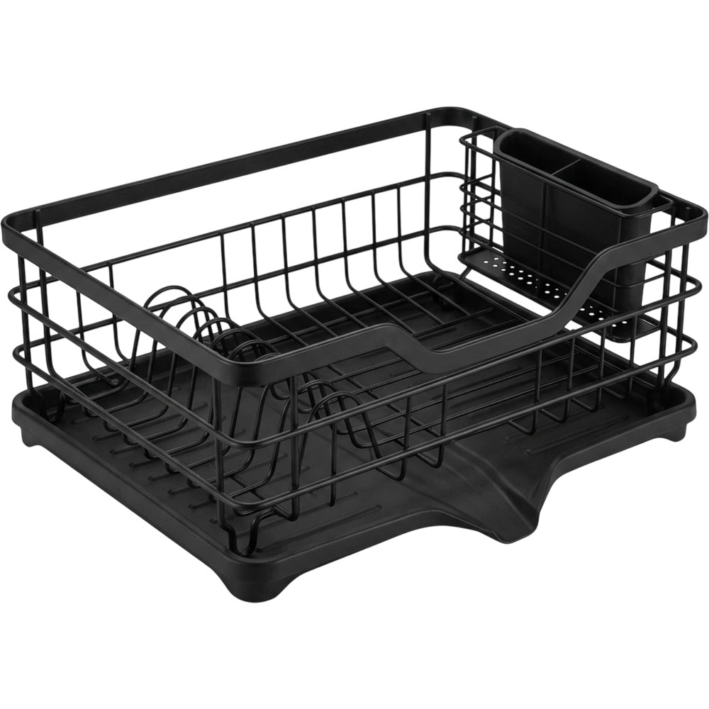 Kfpwz Counter Dish Drying Rack Black Compact 14 in