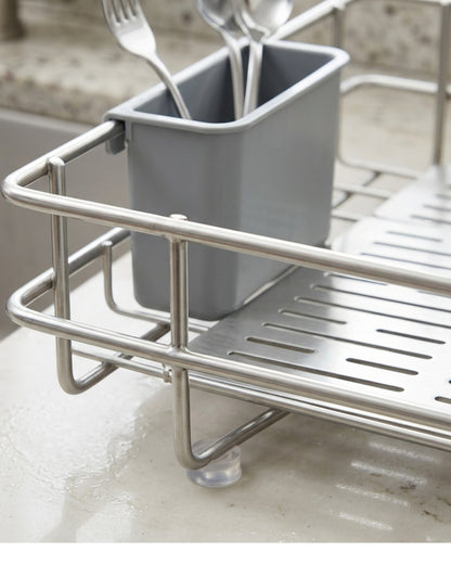 Kfpwz Stainless Sink Drying Rack Silver 16 in